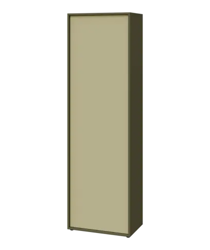 ERY S660 L šatní skříň, 1-dveřová, šatní tyč, 2000x600x600, levá, zelená